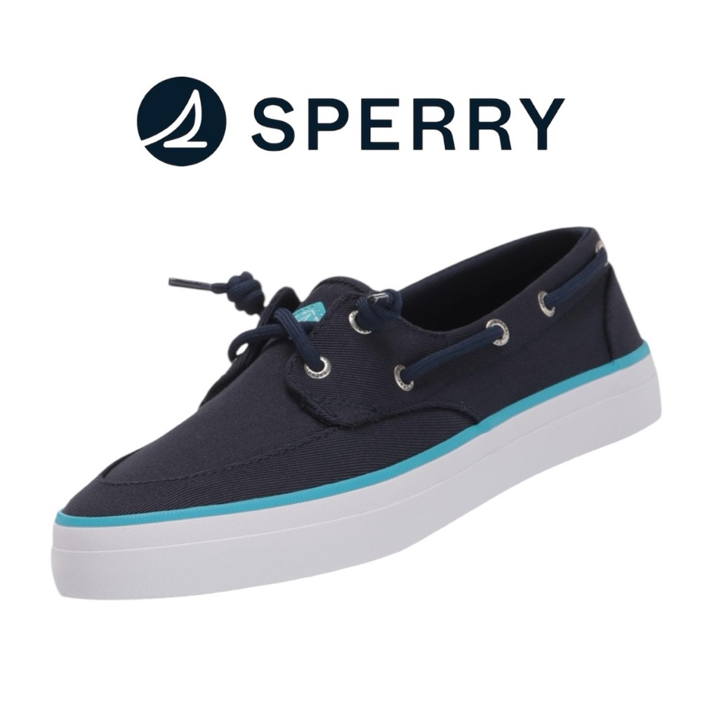 Sperry Women’s SeaCycled Crest Boat Lightweight Navy Slip-On Sneaker - Size 8